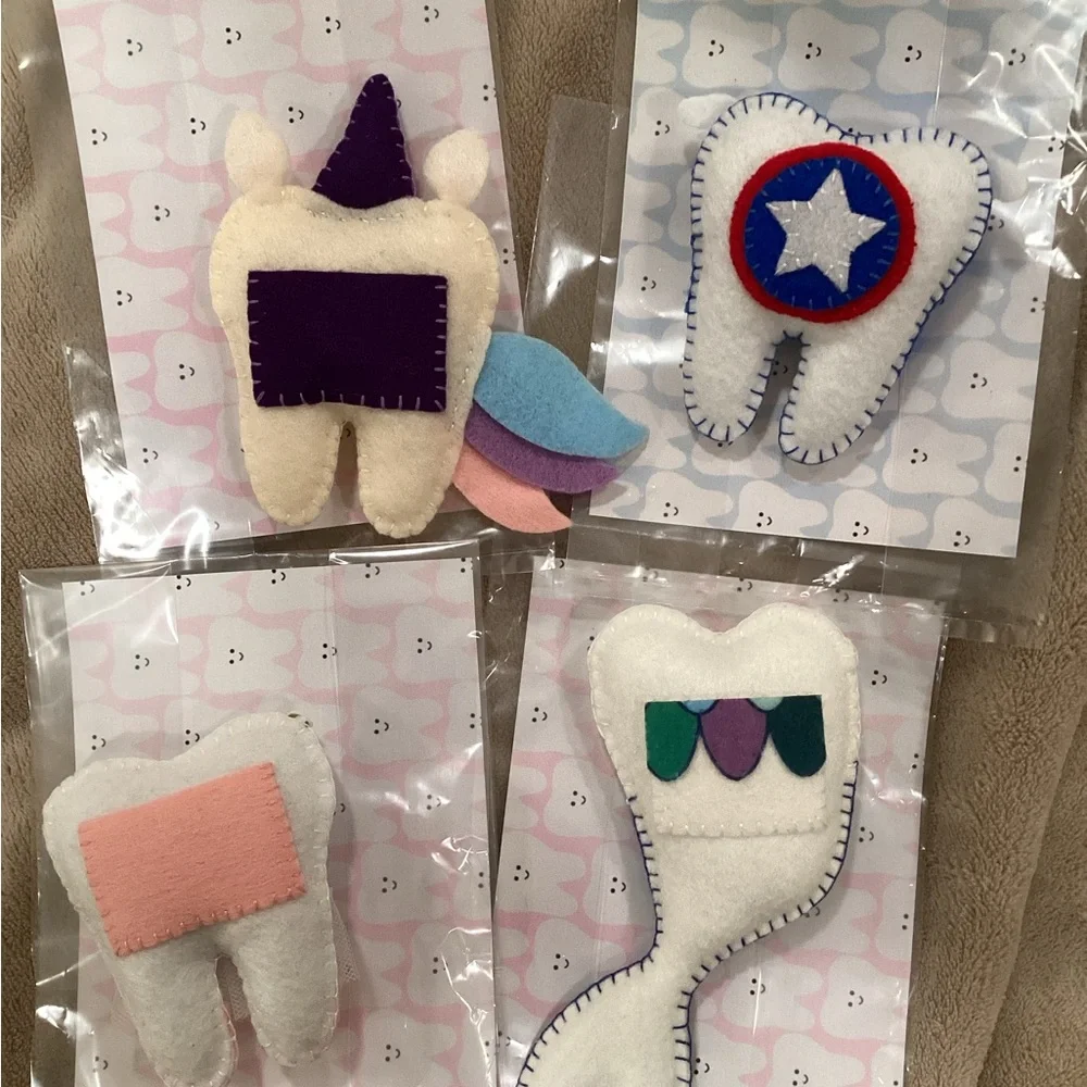 Handcrafted Tooth Fairy Pillows CHOOSE ONE w/ certificate - Picture 2 of 10